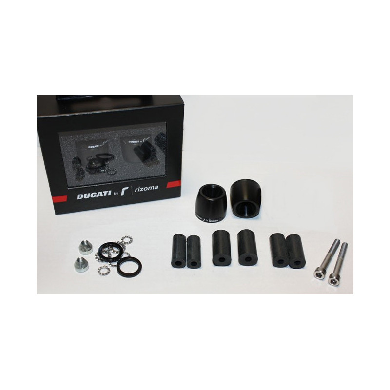Ducati Set Vibrationsdämpfer Lenkerende, Aluminium, schwarz,- Streetfighter V4 / S / Panigale V2