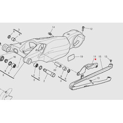Carbon matt Kabelabdeckung Schwinge Ducati Streetfighter V4