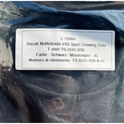 T-shirt XL für Ducati Multistrada V4S Drawing Style TS-DUC-038