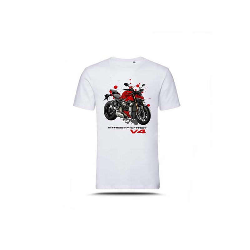 T-shirt XL für Ducati Streetfighter V4 Red Drawing