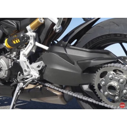 Carbon matt Schwingenschutz mit Kettenschutz oben und unten 3 Teile in einem 1 Teil zusammen.