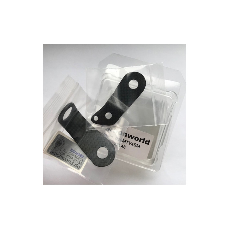 Carbonworld Behälterhalter, Carbon geeignet für Multistrada V4