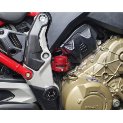 CNC RACING Behälterhalter, hinten, Rot geeignet Multistrada V4