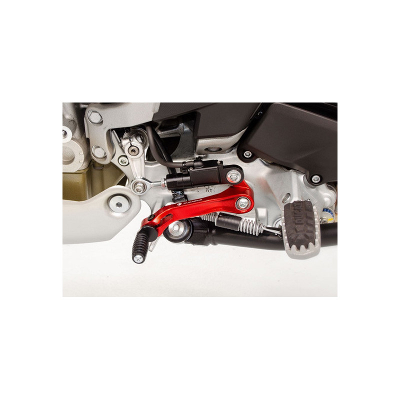 Fußbremshebel + Schalthebel mit exzentrischen Pins aus Alu gefräst Multistrada V4