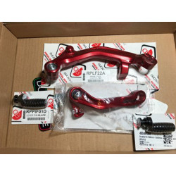 Fußbremshebel + Schalthebel mit exzentrischen Pins aus Alu gefräst Multistrada V4