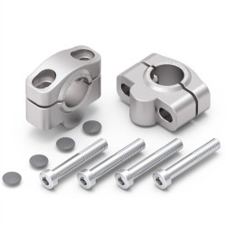 Lenkererhöhung 20 mm in silber für Ducati Monster S2R S4R