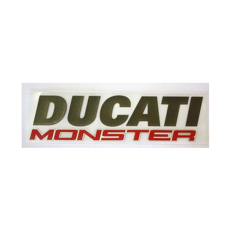 Emblem (3D) DUCATI Monster 821/1200S Ducati silber, Monster schwarz