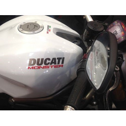Emblem (3D) DUCATI Monster 821/1200S Ducati silber, Monster schwarz
