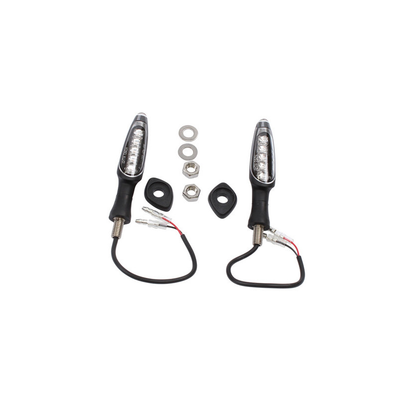 Ducati Blinkerpaar LED, vorne, mit ABE - 821, 1200, S, Dark, Stripe Monster